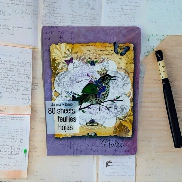 Studio18 Fantastique Print Journal Diary Hardback Cover Memories Book Notepad - Picture 1 of 3